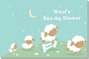 Sheep - Personalized Baby Shower Placemats