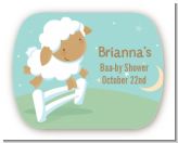 Sheep - Personalized Baby Shower Rounded Corner Stickers
