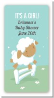 Sheep - Custom Rectangle Baby Shower Sticker/Labels