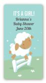 Sheep - Custom Rectangle Baby Shower Sticker/Labels