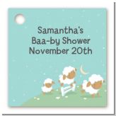 Sheep - Personalized Baby Shower Card Stock Favor Tags