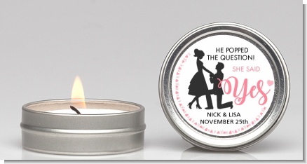 She Said Yes - Bridal Shower Candle Favors