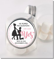 She Said Yes - Personalized Bridal Shower Candy Jar