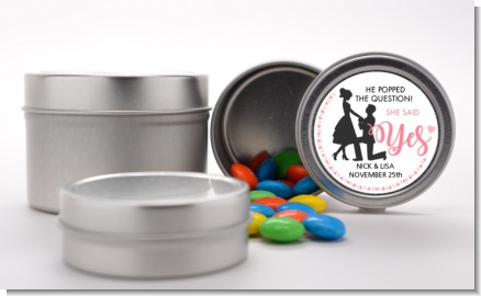 She Said Yes - Custom Bridal Shower Favor Tins