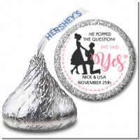 She Said Yes - Hershey Kiss Bridal Shower Sticker Labels