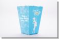 She's Ready To Pop Blue - Personalized Baby Shower Popcorn Boxes thumbnail