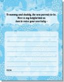 She's Ready To Pop Blue - Baby Shower Notes of Advice She's Ready To Pop Blue - Baby Shower Notes of Advice