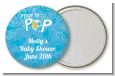 She's Ready To Pop Blue - Personalized Baby Shower Pocket Mirror Favors thumbnail