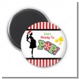 She's Ready To Pop Christmas Edition - Personalized Baby Shower Magnet Favors thumbnail