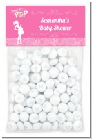She's Ready To Pop Pink - Custom Baby Shower Treat Bag Topper