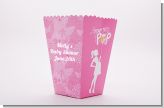 She's Ready To Pop Pink - Personalized Baby Shower Popcorn Boxes She's Ready To Pop Pink - Personalized Baby Shower Popcorn Boxes