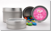 She's Ready To Pop Pink - Custom Baby Shower Favor Tins