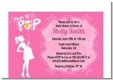 She's Ready To Pop Pink - Baby Shower Petite Invitations