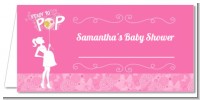 She's Ready To Pop Pink - Personalized Baby Shower Place Cards