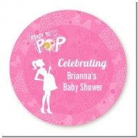 She's Ready To Pop Pink - Personalized Baby Shower Table Confetti