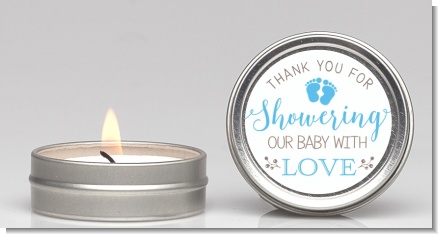 Showering Our Baby Boy - Baby Shower Candle Favors