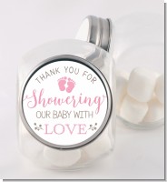 Showering Our Baby Girl - Personalized Baby Shower Candy Jar