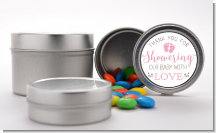 Showering Our Baby Girl - Custom Baby Shower Favor Tins