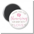 Showering Our Baby Girl - Personalized Baby Shower Magnet Favors thumbnail