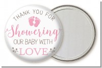 Showering Our Baby Girl - Personalized Baby Shower Pocket Mirror Favors