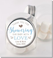 Showering With Love - Personalized Baby Shower Candy Jar