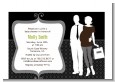 Silhouette Couple | It's a Baby Neutral - Baby Shower Petite Invitations thumbnail
