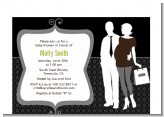 Silhouette Couple | It's a Baby Neutral - Baby Shower Petite Invitations