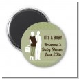 Silhouette Couple | It's a Baby Neutral - Personalized Baby Shower Magnet Favors thumbnail
