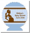 Mommy Silhouette It's a Boy - Personalized Baby Shower Centerpiece Stand thumbnail