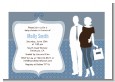 Silhouette Couple | It's a Boy - Baby Shower Petite Invitations thumbnail