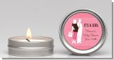 Silhouette Couple | It's a Girl - Baby Shower Candle Favors