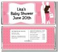 Silhouette Couple | It's a Girl - Personalized Baby Shower Candy Bar Wrappers thumbnail
