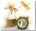 Silhouette Couple African American It's a Baby Neutral - Baby Shower Gold Tin Candle Favors thumbnail