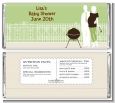 Silhouette Couple BBQ Neutral - Personalized Baby Shower Candy Bar Wrappers thumbnail