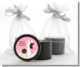 Silhouette Couple BBQ Girl - Baby Shower Black Candle Tin Favors thumbnail