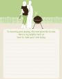 Silhouette Couple BBQ Neutral - Baby Shower Notes of Advice thumbnail