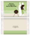 Silhouette Couple BBQ Neutral - Personalized Popcorn Wrapper Baby Shower Favors thumbnail