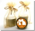 Silhouette Couple - Bridal Shower Gold Tin Candle Favors thumbnail