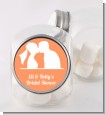 Silhouette Couple - Personalized Bridal Shower Candy Jar thumbnail