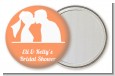 Silhouette Couple - Personalized Bridal Shower Pocket Mirror Favors thumbnail