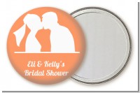 Silhouette Couple - Personalized Bridal Shower Pocket Mirror Favors