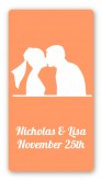 Silhouette Couple - Custom Rectangle Bridal Shower Sticker/Labels
