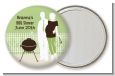 Silhouette Couple BBQ Neutral - Personalized Baby Shower Pocket Mirror Favors thumbnail