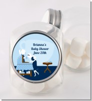 Sip and See It's a Boy - Personalized Baby Shower Candy Jar