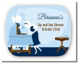 Sip and See It's a Boy - Personalized Baby Shower Rounded Corner Stickers thumbnail
