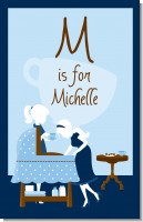 Sip and See It's a Boy - Personalized Baby Shower Nursery Wall Art