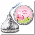 Sip and See It's a Girl - Hershey Kiss Baby Shower Sticker Labels thumbnail