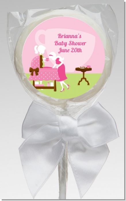 Sip and See It's a Girl - Personalized Baby Shower Lollipop Favors