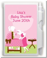 Sip and See It's a Girl - Baby Shower Personalized Notebook Favor