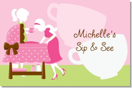 Sip and See It's a Girl - Personalized Baby Shower Placemats